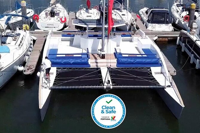 2H Private Sailing Catamaran "Vertigo" Tour in Lisbon up to 18pax - Meeting at Doca do Bom Sucesso, and how the start typically feels