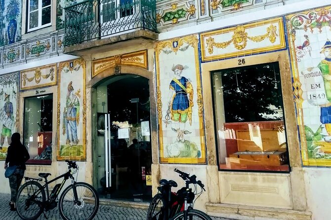 7 Hills and 14 Viewpoints - Lisbon E-Bike Tour - Viuva Lamego: tilework spotting at a Lisbon icon