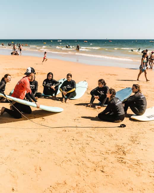 Albufeira: Beginner Surf Lesson - The 2-Hour Lesson Flow: Warm-Up, Catch Waves, Then Stand Up