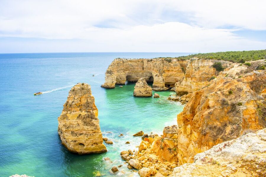Albufeira: Benagil Caves & Dolphin Watching Speed Boat Tour - The short swim stop, clear water when conditions cooperate