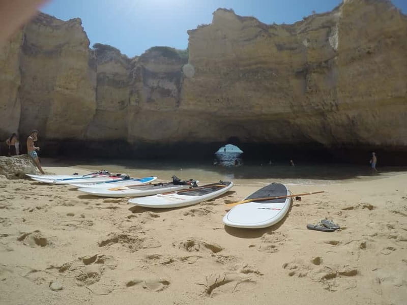 Albufeira: Caves and cliffs Paddleboarding (SUP) Tour - The Beginner Lesson: How You Learn to Stand and Paddle