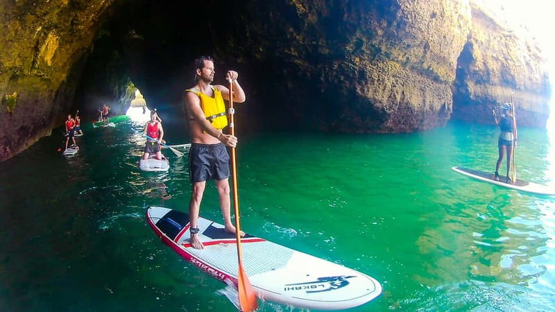 Albufeira: Caves and cliffs Paddleboarding (SUP) Tour - Hidden Beaches and a Rest Stop That Feels Like a Secret