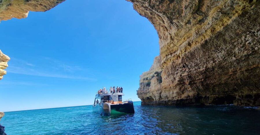 Albufeira: Coastline and Benagil Caves Tour by Catamaran - Meet at SeaAlgarve Marina, Then Settle Into the Catamaran