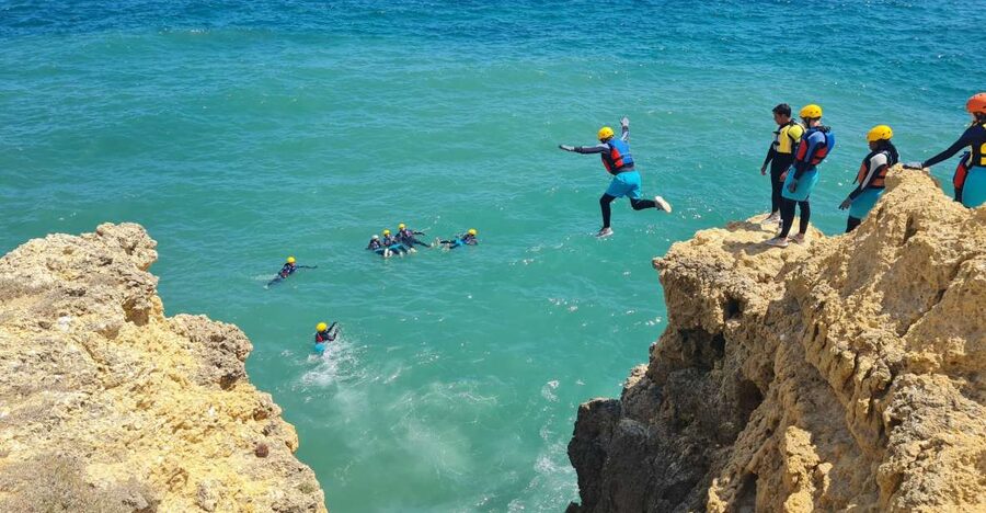 Albufeira: Guided Coasteering Tour with Cliff Jumping - Albufeira Coasteering From São Rafael Beach, What It Feels Like