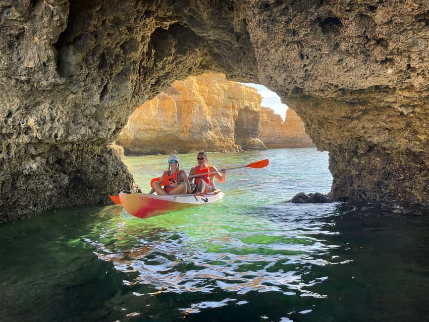 Albufeira: Kayak Tour of Hidden Caves and Secret Beaches - Secret beaches break up the effort: Praia do Ninho das Andorinhas and more