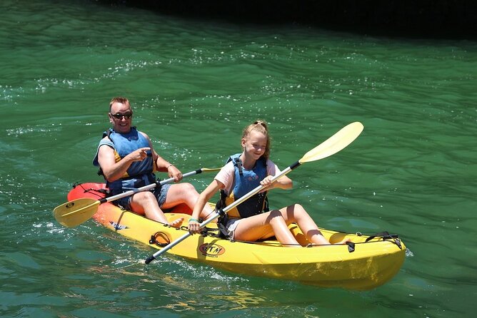 Albufeira Kayak Tour – Relaxing Trip with 2 Guides - Meeting Seacret Tours at Albufeira Marina and getting your bearings fast