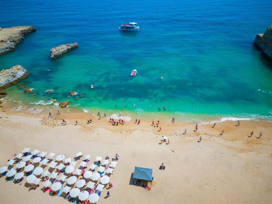 Albufeira: Sightseeing Cruise with Beach BBQ and Open Bar - Beach BBQ lunch, open bar at the sand, and what you actually eat