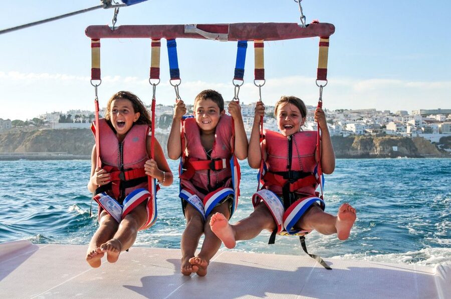 Albufeira: Single, Double or Triple Parasailing Tour - The Meeting Point and the Pre-Flight Flow at Albufeira Marina