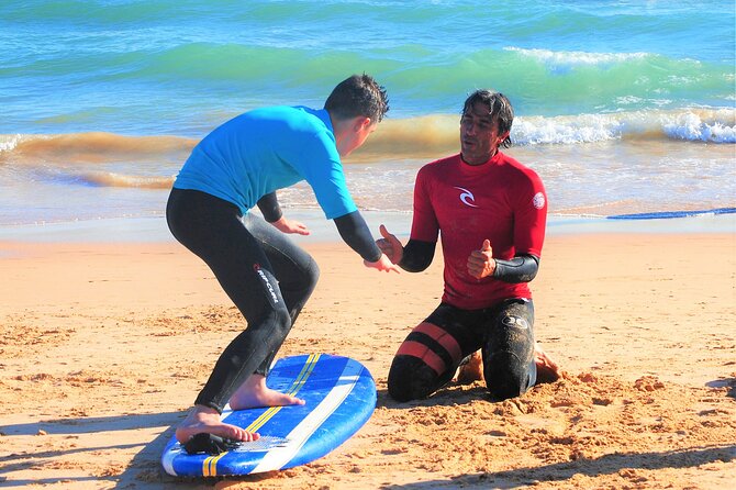 Albufeira: Surf Lesson - Meeting at the Wood Kiosk Near the Car Park