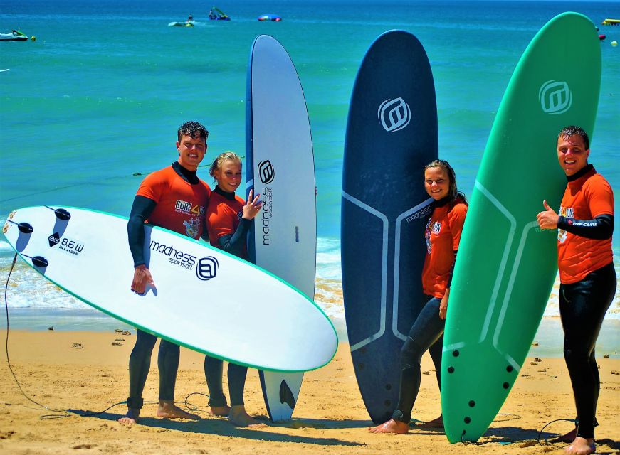 Albufeira: Surfing Lesson at Galé Beach - Equipment that lets you focus: wetsuit, board, and storage