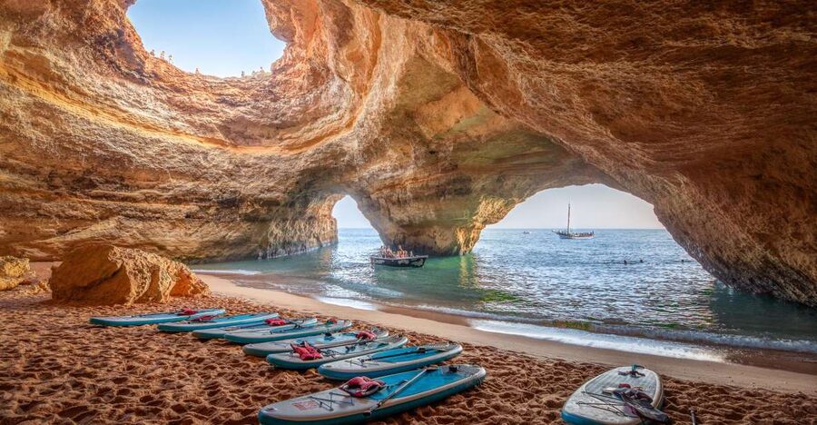 Algarve: Benagil Caves SUP Tour since 2016 - Bruno and the Local Geology Stories You’ll Carry Home