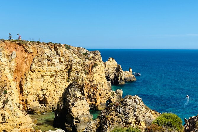 Algarve: Lagos sightseeing guided tour with E-bikes - Ponta da Piedade Lighthouse: the best vantage point for caves