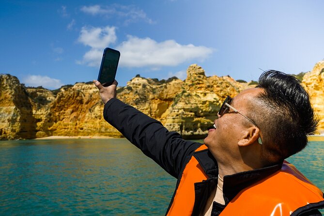 Algarve Private Tour from Lisbon with Benagil Caves Boat Trip - Algar Seco and A Boneca: When the Ocean Shapes the Rocks