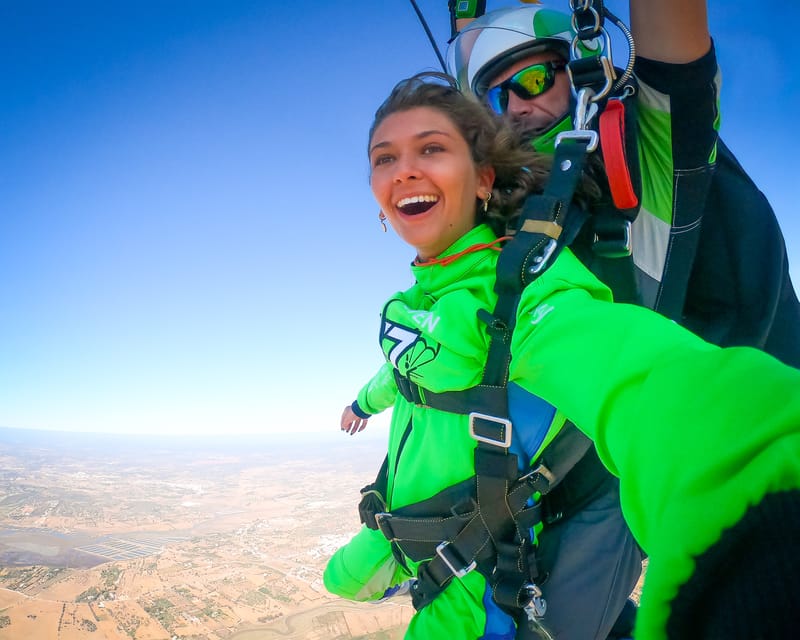 Algarve: Tandem Skydiving Adventure 15,000 to 10,000 Feet - The 2-hour flow: check-in, aircraft ride, free fall, parachute, landing