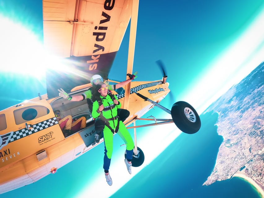 Algarve: Tandem Skydiving Adventure 15,000 to 10,000 Feet - Safety and instructor style: how they keep first-timers steady