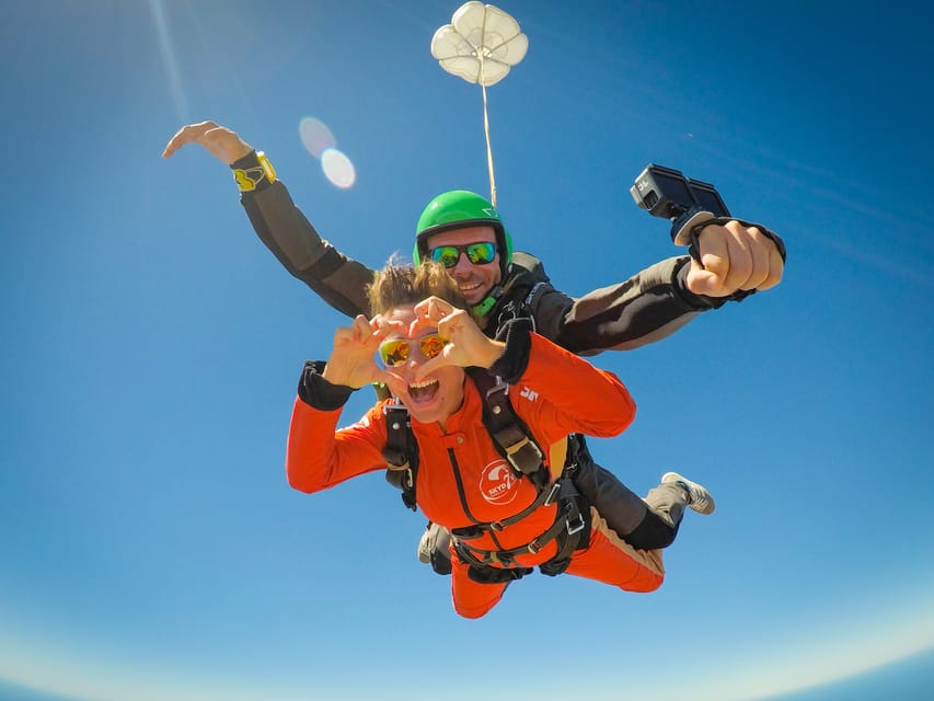 Algarve: Tandem Skydiving Adventure 15,000 to 10,000 Feet - The Algarve view you get in each phase
