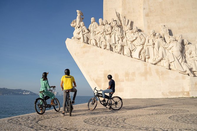 Belém E-Bike Guided Tour Explore Lisbon by the river - Under the 25 de Abril Bridge, then on to MAAT views
