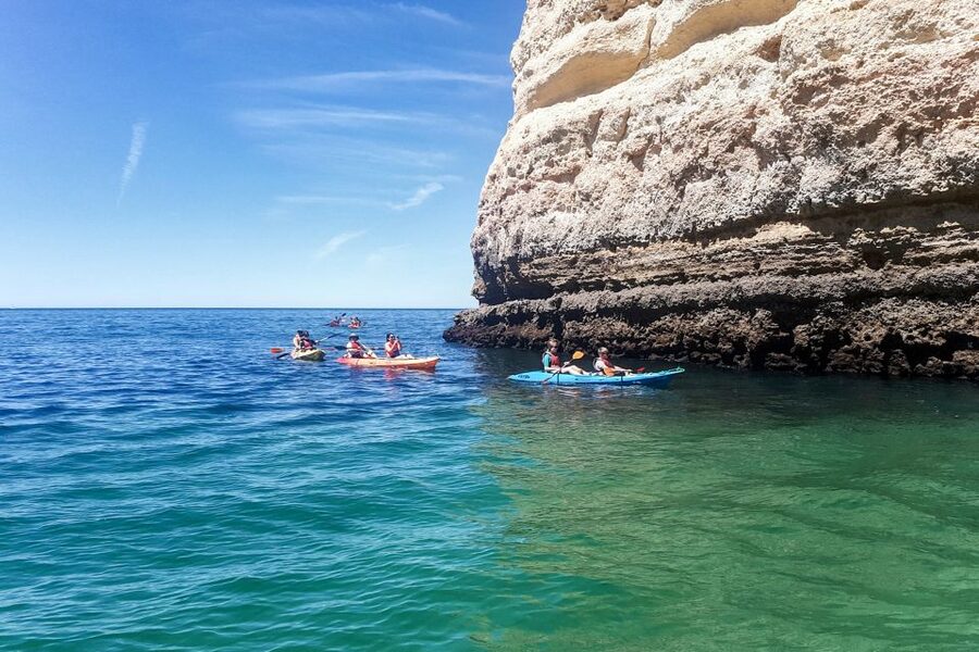 Benagil: Benagil Caves and Secret Spots Guided Kayaking Tour - Getting Out on Foot, Why It Matters