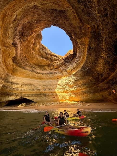 Benagil Cave - Kayak Guided tour - From Carvoeiro to the Water in About Two Hours