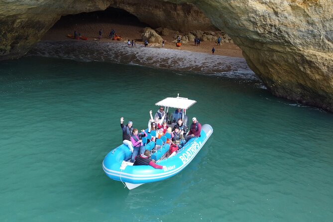 Benagil Caves- Speed Boat Tour - Algar de Benagil from the water, with real-world viewing limits