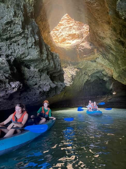 Benagil: Guided Kayak Tour inside caves and Praia da Marinha - Price and value: what you pay for at $33 per person