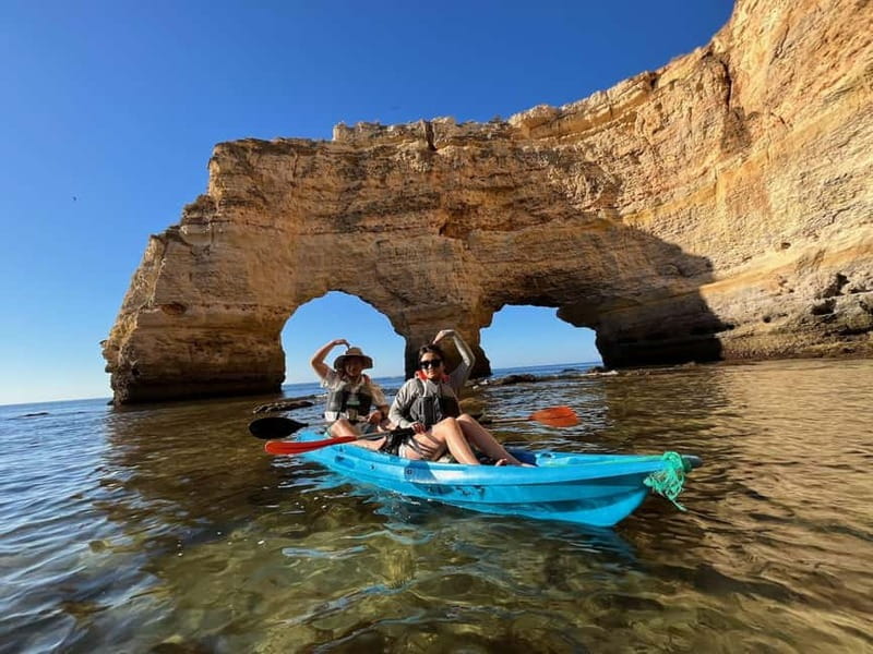Benagil Kayak Tour: Explore Secret Caves with Licensed Guide - Paddling the Algarve cliffs: from quick photo stops to real cave time
