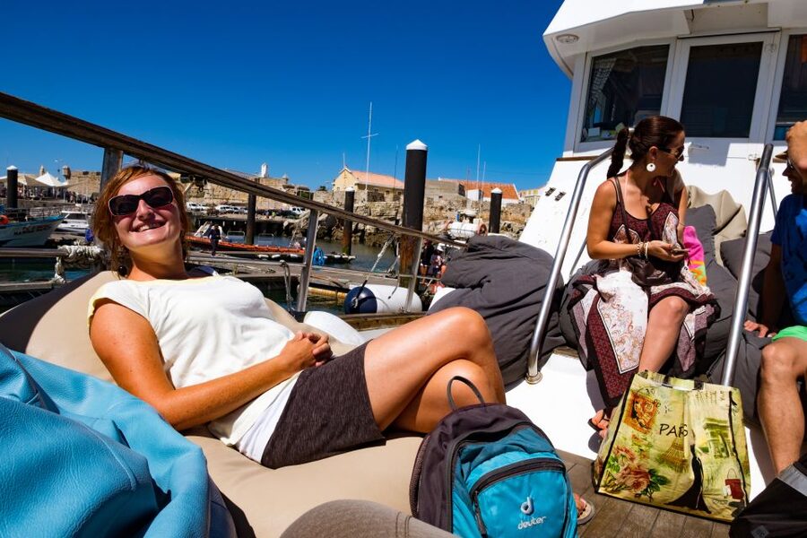 Berlengas The Atlantic Frontier: Day Tour from Lisbon - The boat ride to Berlenga Grande: scenery plus stomach checks