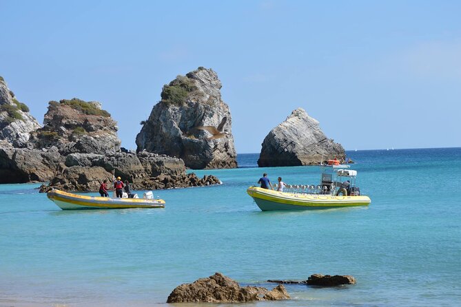 Boat Tour - Arrábida Coves - Swim time and the ocean jump: how the water break works
