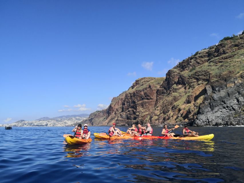 Caniço, Madeira: Marine Reserve Kayak & Snorkelling Tour - Kayak coaching under Madeira’s cliffs