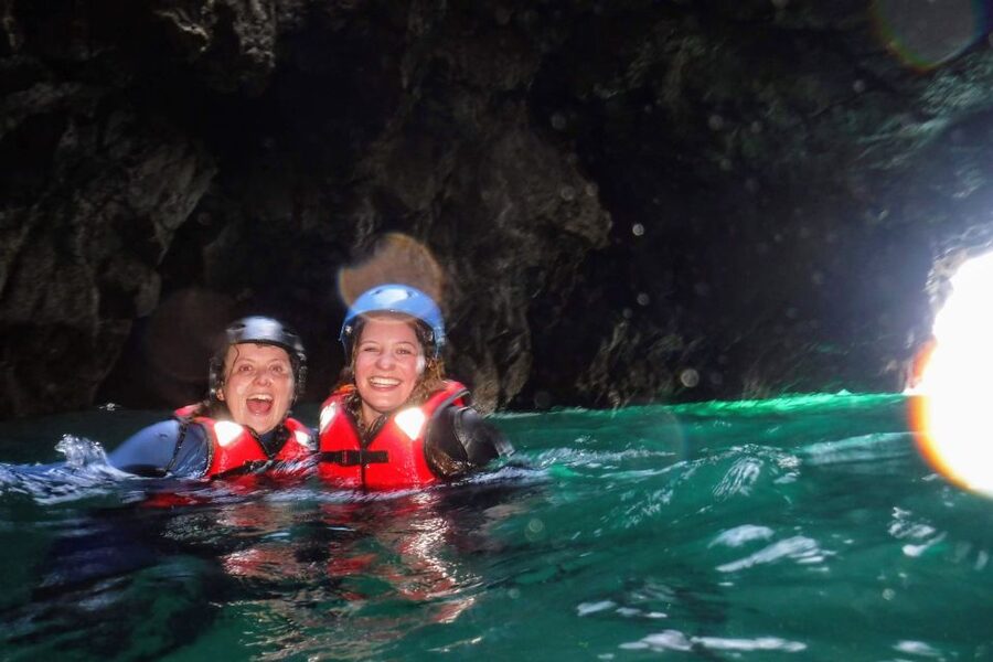 Coasteering Algarve: Cliff Jump, Swim & Climb in Sagres - Cliff jumping up to 10 meters, plus the cave-jump option