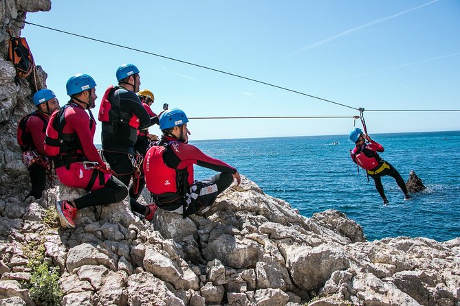 Coasteering in the Arrabida Natural Park (Lisbon region) - The Coastline Route: Scrambling and Swimming in Real Sequence
