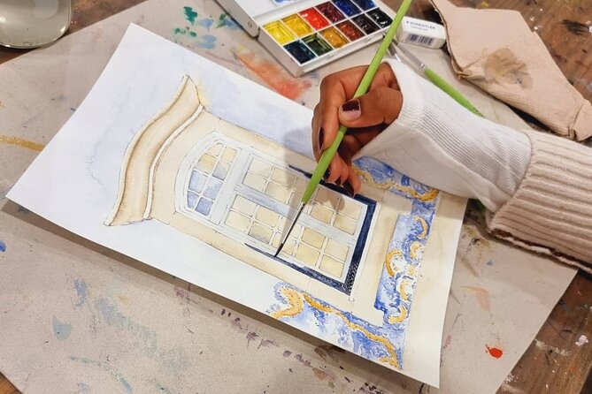 Create Watercolour With Hugo do Lago in Porto - What you get at the studio: materials, space, and comfort