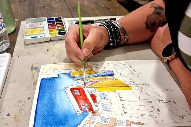 Create Watercolour With Hugo do Lago in Porto - Price and value: $42.34 for technique plus a take-home keepsake