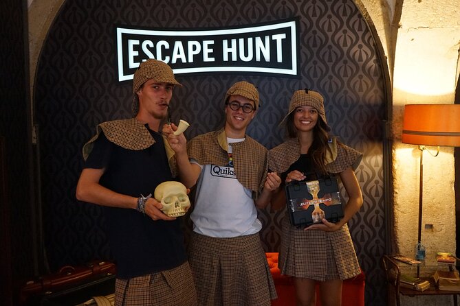 Escape Hunt Experience - Picking a room theme: four options, including Secret Society