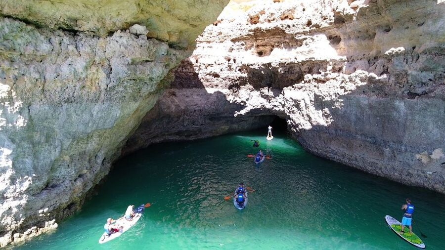 From Albufeira: Benagil Hidden Caves Tour by Kayak - Natural Arch of Albandeira, and the value of seeing shapes from inside