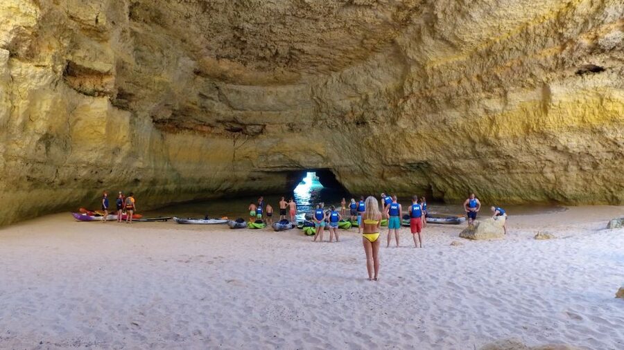 From Albufeira: Benagil Hidden Caves Tour by Kayak - Guides, equipment, and how the crew keeps you safe