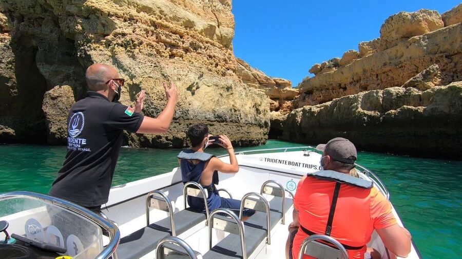 From Armação de Pêra: Benagil Caves and Beaches Boat Tour - Small group, live guide, and safety that feels real