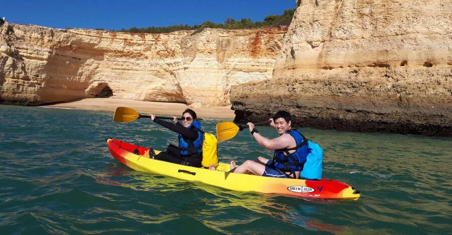From Benagil: Benagil Caves Kayak Tour - Praia da Marinha From the Water: Deserted Beach Time and What to Watch