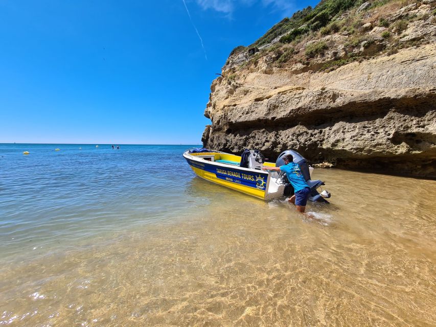 From Benagil: Coast Boat Tour with Benagil Cave - 15 to 20 Caves Plus Alfanzina Lighthouse, the Main Viewing Route