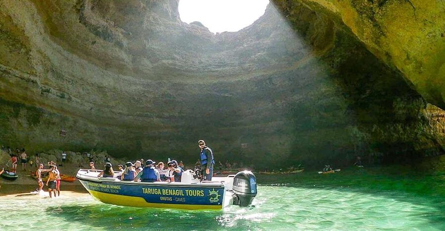 From Benagil: Coast Boat Tour with Benagil Cave - Taruga Benagil Tours Meeting Point and Getting On the Boat