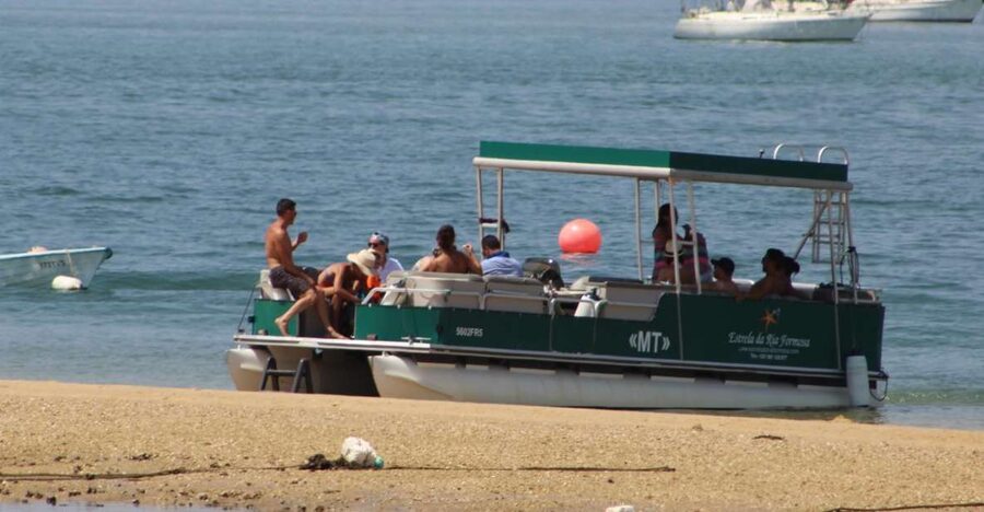 From Faro: 2-Island, 2-Stop Ria Formosa Catamaran Tour - Ilha Deserta: 45 minutes to swim, walk, and get your bearings