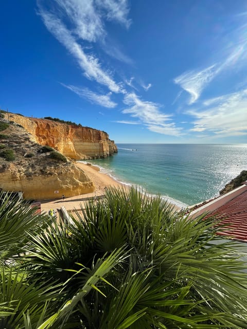 From Faro: Benagil, Algar Seco, 7 Hanging Valleys, & Marinha - Algar Seco Caves: walking paths, sea carved rock, and smart photo timing