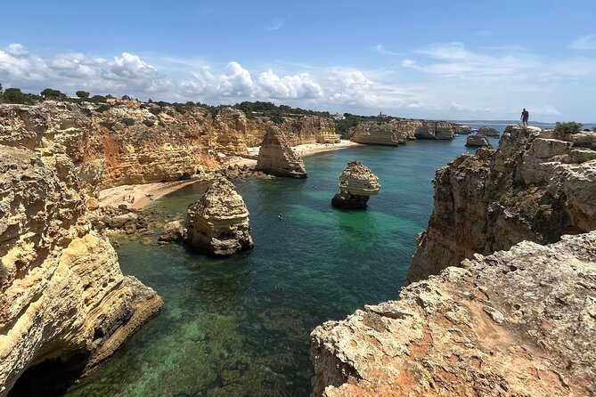 From Faro : Benagil, Algar Seco, 7 Hanging Valleys & Navy - Stop 1: Largo de São Pedro, quick start and real group energy