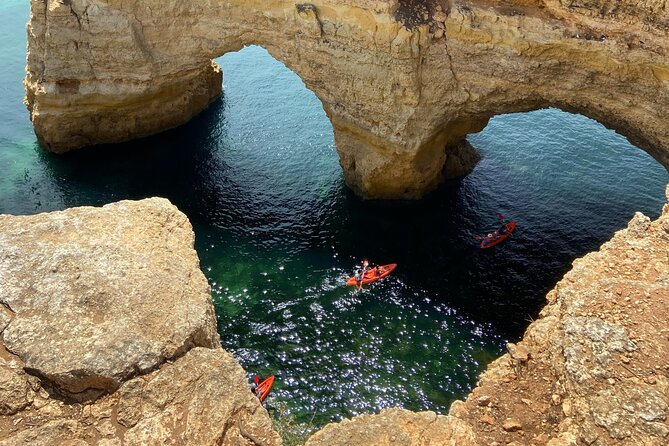 From Faro : Benagil, Algar Seco, 7 Hanging Valleys & Navy - Stop 2 and 3: Benagil Beach plus the 7 Hanging Valleys Trail