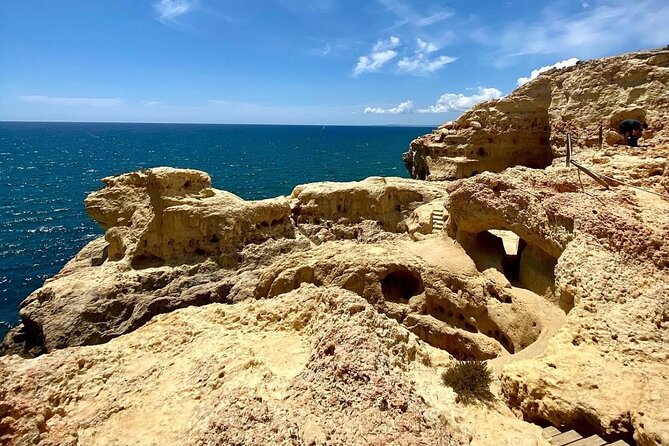 From Faro : Benagil, Algar Seco, 7 Hanging Valleys & Navy - Stop 5: Algar Seco Caves, ocean pools, and Boneca Cave