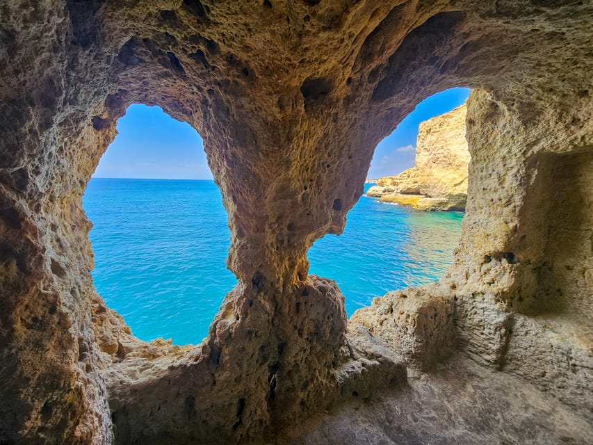 From Faro: Benagil Cave, Marinha Beach, Algar Seco & More - What is included, and what you should bring anyway