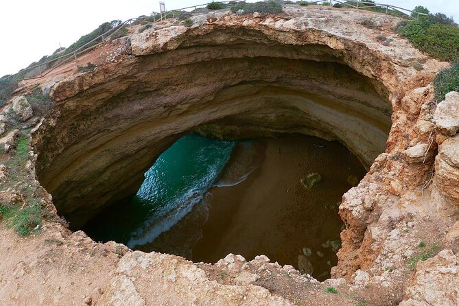 From Faro: Benagil Cave, Marinha & Carvoeiro [Full-Day Tour] - Praia da Marinha: The Cliff-and-Sea Photo You Came For