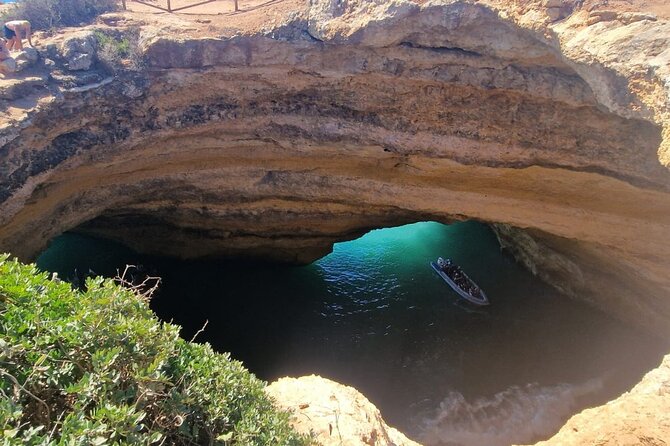 From Faro: Benagil Hiking Cliffs and the 4 Treasure Experience - Praia da Marinha: The Bridge, Heart, and Titanic Rock Views
