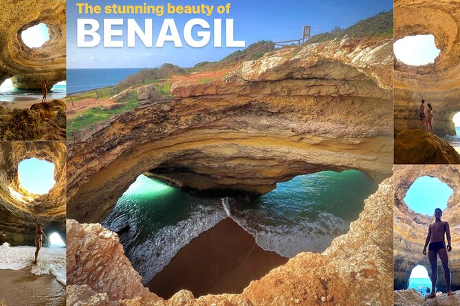 From Faro: Benagil, Marinha Beach, 7 Hanging Valleys, Algar Seco - Praia da Marinha swim time and what to plan for food