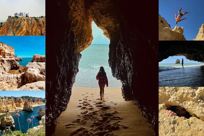 From Faro: Benagil, Marinha Beach, 7 Hanging Valleys, Algar Seco - A Boneca cave windows and the optional cliff jump